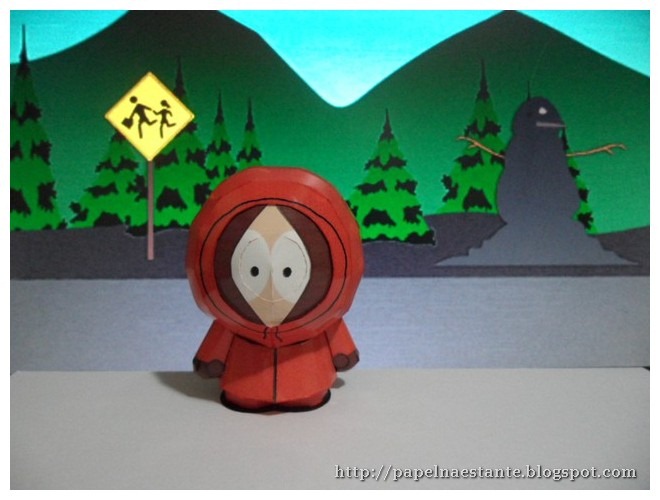 Papel na Estante: South Park Papercraft: Kenny McCormick